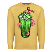 Antique Gold Western Cactus Cold Frappe Premium Sweatshirt - FaDigitalArtStudio