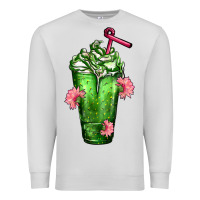 Dove Grey Western Cactus Cold Frappe Premium Sweatshirt - FaDigitalArtStudio