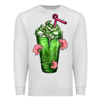 Oatmeal Heather Western Cactus Cold Frappe Premium Sweatshirt - FaDigitalArtStudio