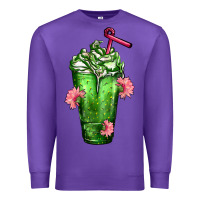 Purple Western Cactus Cold Frappe Premium Sweatshirt - FaDigitalArtStudio