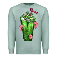 Seafoam Western Cactus Cold Frappe Premium Sweatshirt - FaDigitalArtStudio