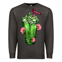 Smoke Western Cactus Cold Frappe Premium Sweatshirt - FaDigitalArtStudio