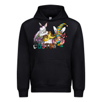 Black Happy Easter Urban Hoodie - CowhideDigitalArt