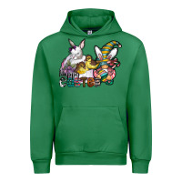 Emerald Happy Easter Urban Hoodie - CowhideDigitalArt