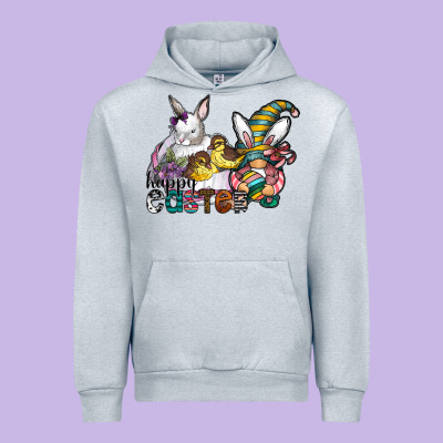 Happy Easter Urban Hoodie Designed By Cowhidedigitalart