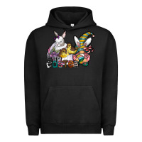 Pigment Black Happy Easter Urban Hoodie - CowhideDigitalArt