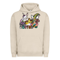 Pigment French Oak Happy Easter Urban Hoodie - CowhideDigitalArt