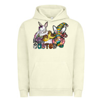 Pigment Pistachio Happy Easter Urban Hoodie - CowhideDigitalArt
