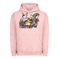 Pigment Salmon Happy Easter Urban Hoodie - CowhideDigitalArt