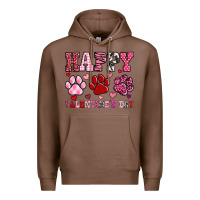 Chestnut happy valentine's day paws Premium Hoodie - OliviaCreatesArt