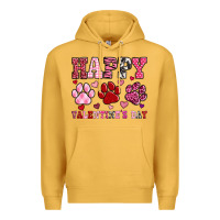 Mustard happy valentine's day paws Premium Hoodie - OliviaCreatesArt