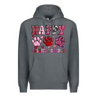 Rock happy valentine's day paws Premium Hoodie - OliviaCreatesArt