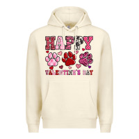 Sandshell happy valentine's day paws Premium Hoodie - OliviaCreatesArt