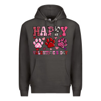 Smoke happy valentine's day paws Premium Hoodie - OliviaCreatesArt