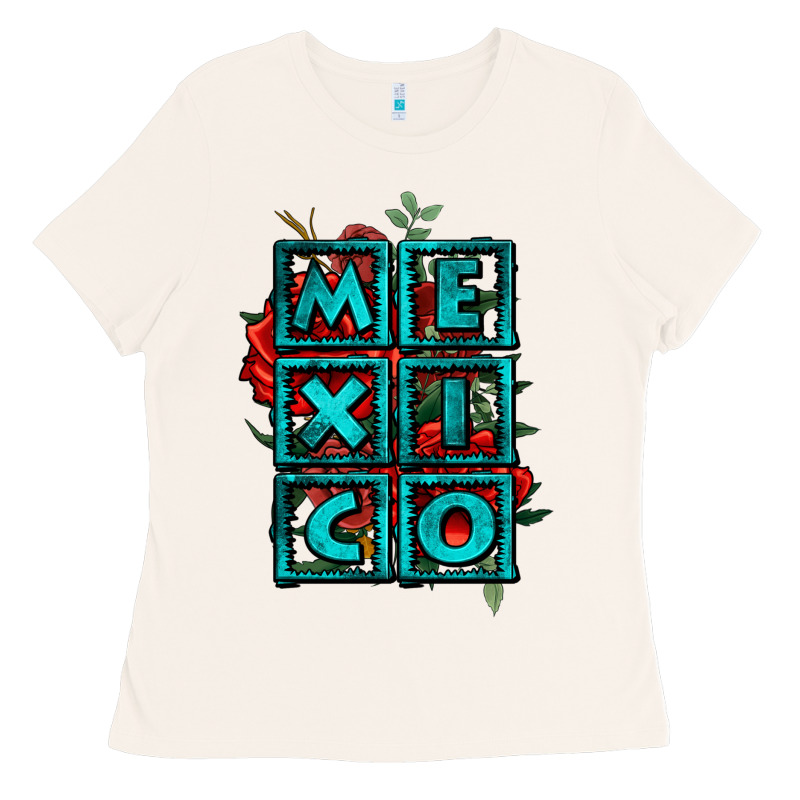 Mexico With Roses Ladies Tee by Jasminsmagicworld | Teevron