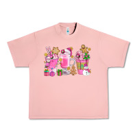 Salmon Pink Christmas Coffee Cups Bbs Urban Heavy Tee - BundleAndBundleShop