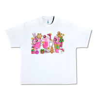 White Pink Christmas Coffee Cups Bbs Urban Heavy Tee - BundleAndBundleShop