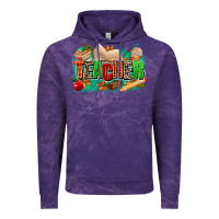 Cloud Purple teacher fall Vintage Hoodie - MaliasSmallBusiness