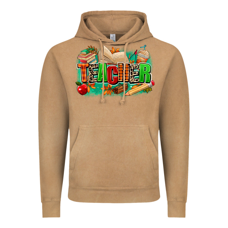 Teacher Fall Vintage Hoodie by MaliasSmallBusiness | Teevron