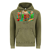 Vintage Olive teacher fall Vintage Hoodie - MaliasSmallBusiness