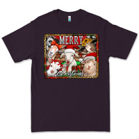 Plum merry christmas goats Premium Tee - Jasminsmagicworld