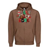 Chestnut holly jolly babe Zipper Hoodie - CowGirlArtShop