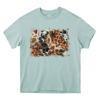 Arona cowhide leopard background Heavy Core Tee - BarkalooDesign