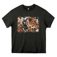 Asphalt cowhide leopard background Heavy Core Tee - BarkalooDesign