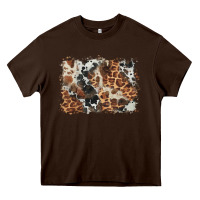 Cowhide Leopard Background Heavy Core Tee | Teevron