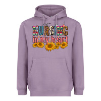 Lavender Nursing In My Heart Heavyweight Hoodie - FaDigitalArtStudio