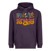 Plum Nursing In My Heart Heavyweight Hoodie - FaDigitalArtStudio