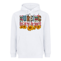 White Nursing In My Heart Heavyweight Hoodie - FaDigitalArtStudio