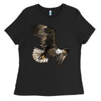 Black White Headed Eagle Ladies Tee - LillyAllenDesigns