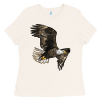 Bone White Headed Eagle Ladies Tee - LillyAllenDesigns