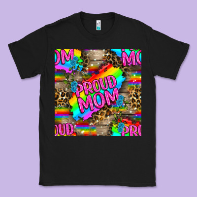Pride Lgbtq+ Proud Mom With Leoapard Patterns Classic Tee Designed By Bundleandbundleshop
