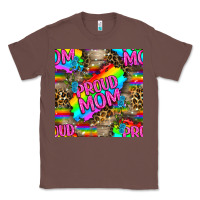 Chestnut Pride LGBTQ+ Proud Mom With Leoapard Patterns Classic Tee - BundleAndBundleShop