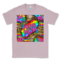 Lilac Pride LGBTQ+ Proud Mom With Leoapard Patterns Classic Tee - BundleAndBundleShop