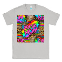 Moon Dust Pride LGBTQ+ Proud Mom With Leoapard Patterns Classic Tee - BundleAndBundleShop
