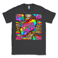 Smoke Pride LGBTQ+ Proud Mom With Leoapard Patterns Classic Tee - BundleAndBundleShop