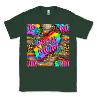 Sports Green Pride LGBTQ+ Proud Mom With Leoapard Patterns Classic Tee - BundleAndBundleShop