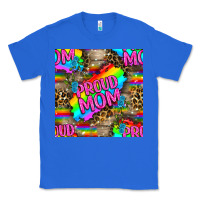 True Royal Pride LGBTQ+ Proud Mom With Leoapard Patterns Classic Tee - BundleAndBundleShop