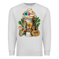 Dove Grey Mexican Hot Coffee Cup Premium Sweatshirt - FaDigitalArtStudio