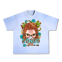 Grape Ice Western Rodeo Girl Braid Red Hair Urban Heavy Tee - BundleAndBundleShop