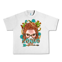 Lunar Rock Western Rodeo Girl Braid Red Hair Urban Heavy Tee - BundleAndBundleShop