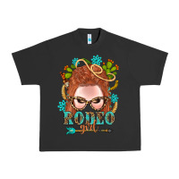 Pigment Black Western Rodeo Girl Braid Red Hair Urban Heavy Tee - BundleAndBundleShop