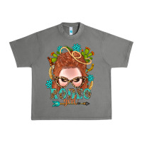 Tornado Western Rodeo Girl Braid Red Hair Urban Heavy Tee - BundleAndBundleShop