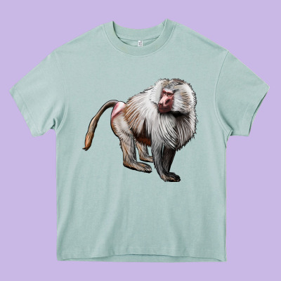 Baboon Heavy Core Tee Designed By Lillyallendesigns