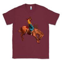 Burgundy cowboy rodeo Classic Tee - JahusDesignShop