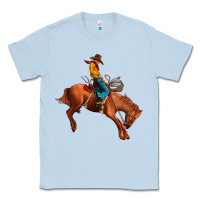 Dusty Blue cowboy rodeo Classic Tee - JahusDesignShop