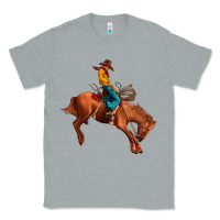 Heather Grey cowboy rodeo Classic Tee - JahusDesignShop